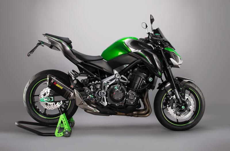 Pedane Regolabili Con Poggia Piedi Fissi per Kawasaki Naturale